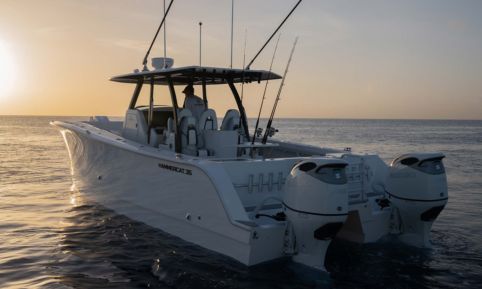 HammerCat holding cruising speed in open water